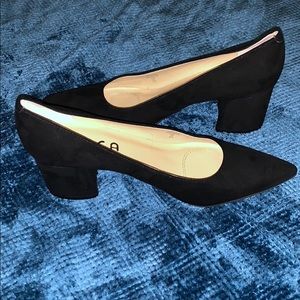 Unisa Black Suede Heels 8.5